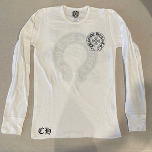 Chrome Hearts - thermal long sleeve shirt white - Size Small